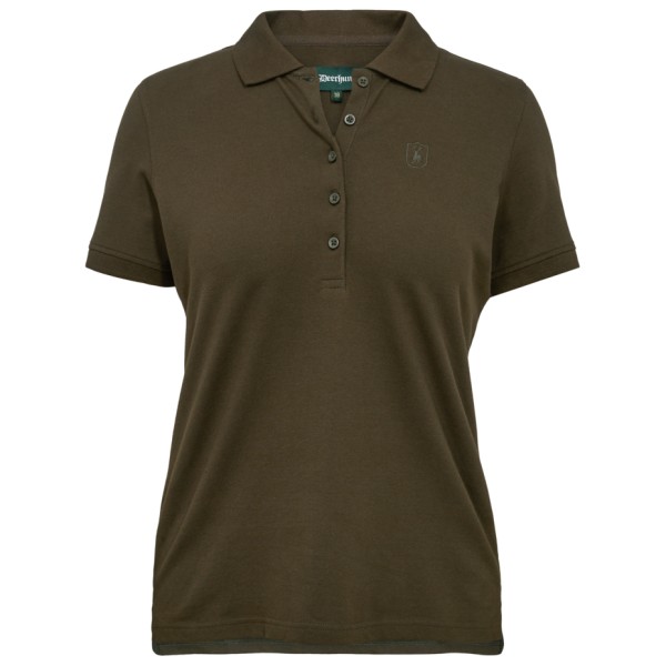 Deerhunter - Women's Harriet Poloshirt - Polo-Shirt Gr 36;38;40;42;44;46;48 braun/oliv von Deerhunter