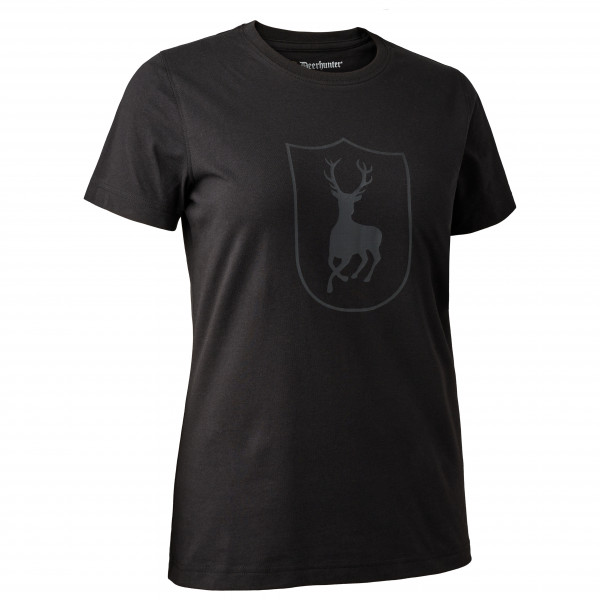 Deerhunter - Women's Logo T-Shirt - T-Shirt Gr 36;38;40;42;44;46;48 braun;schwarz von Deerhunter