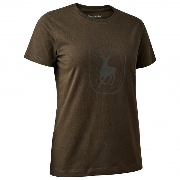 Deerhunter - Women's Logo T-Shirt - T-Shirt Gr 38 braun von Deerhunter