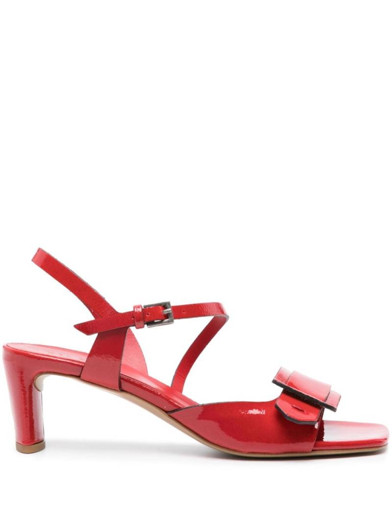 Del Carlo 50mm leather sandals - Red von Del Carlo