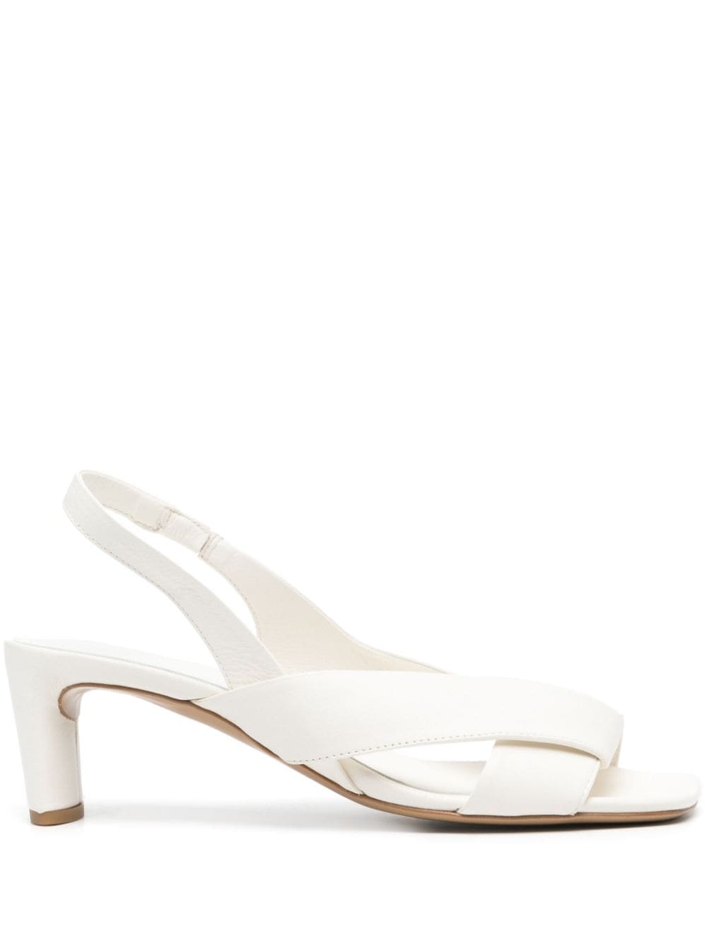 Del Carlo 55mm leather sandals - White von Del Carlo