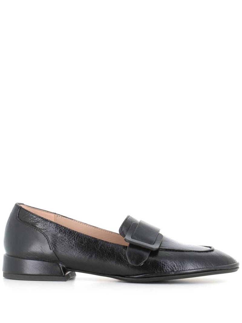 Del Carlo buckle-detail leather loafers - Black von Del Carlo