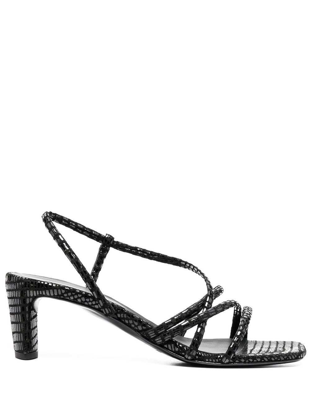 Del Carlo strappy 60mm heel sandals - Black von Del Carlo