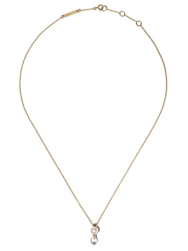 Delfina Delettrez 18kt white and yellow gold Two in One diamond necklace von Delfina Delettrez