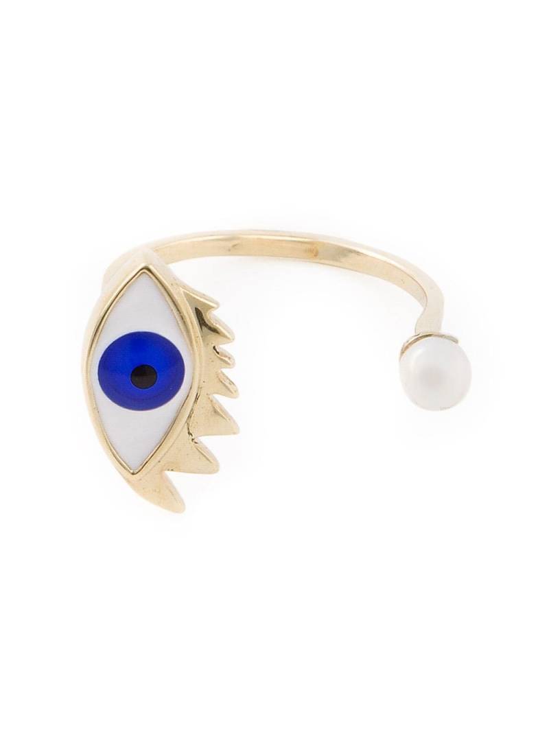 Delfina Delettrez eye ring - Blue von Delfina Delettrez