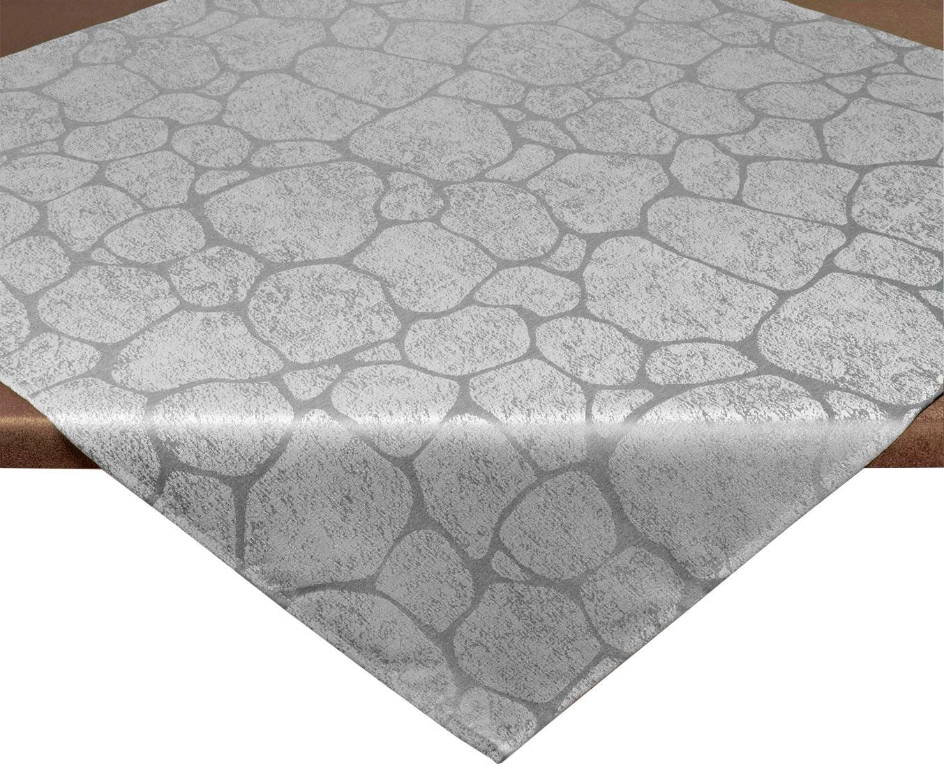 Delindo Lifestyle Mitteldecke »STONE«, Jacquard, Fleckschutz, 180 g/m² von Delindo Lifestyle