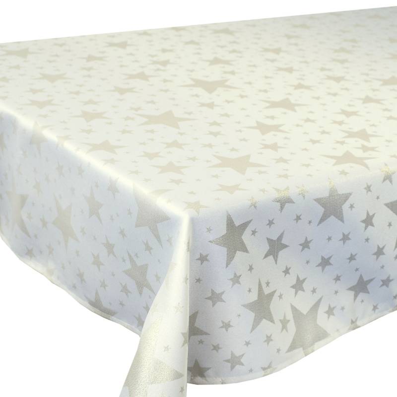 Delindo Lifestyle Tischdecke »Christsterne«, (1 St.), Jacquard mit Lurexsternen von Delindo Lifestyle