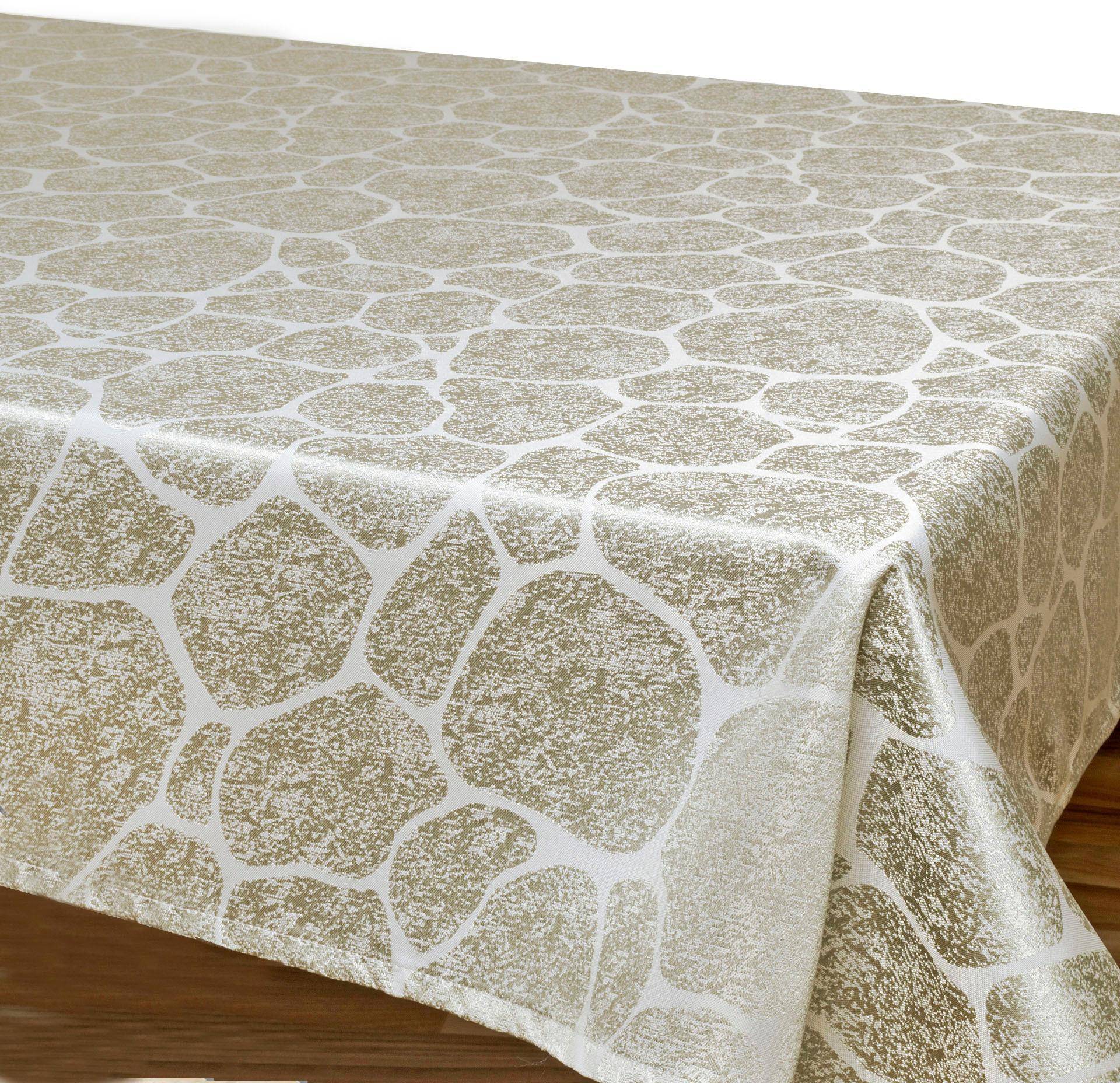 Delindo Lifestyle Tischdecke »STONE«, Jacquard, Fleckschutz, 180 g/m² von Delindo Lifestyle