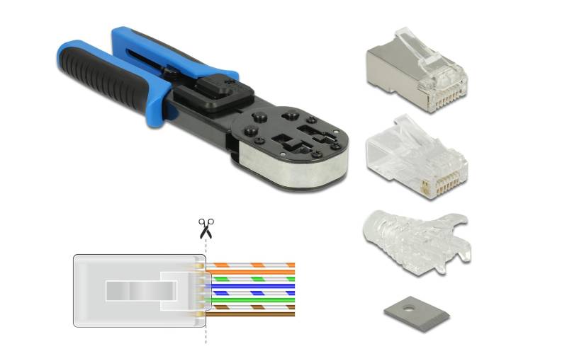 Delock Werkzeugset »RJ45 Crimp&Cut Werkzeugset« von Delock