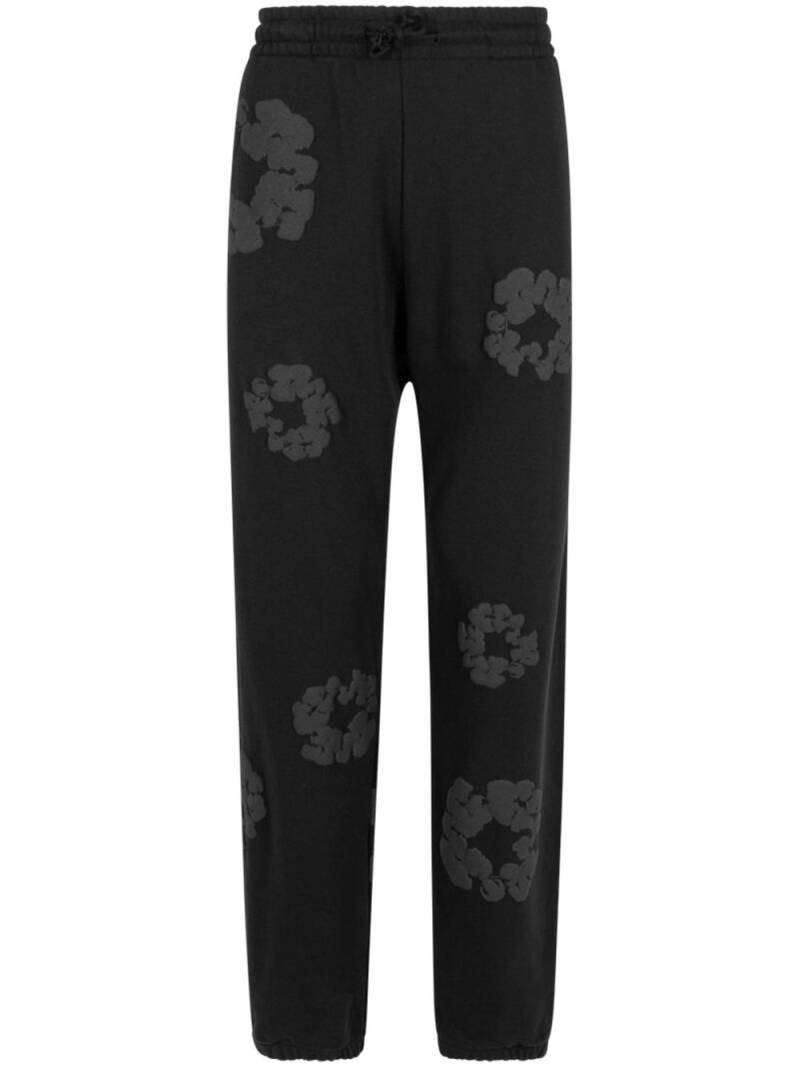 Denim Tears Cotton Wreath-print track pants - Black von Denim Tears