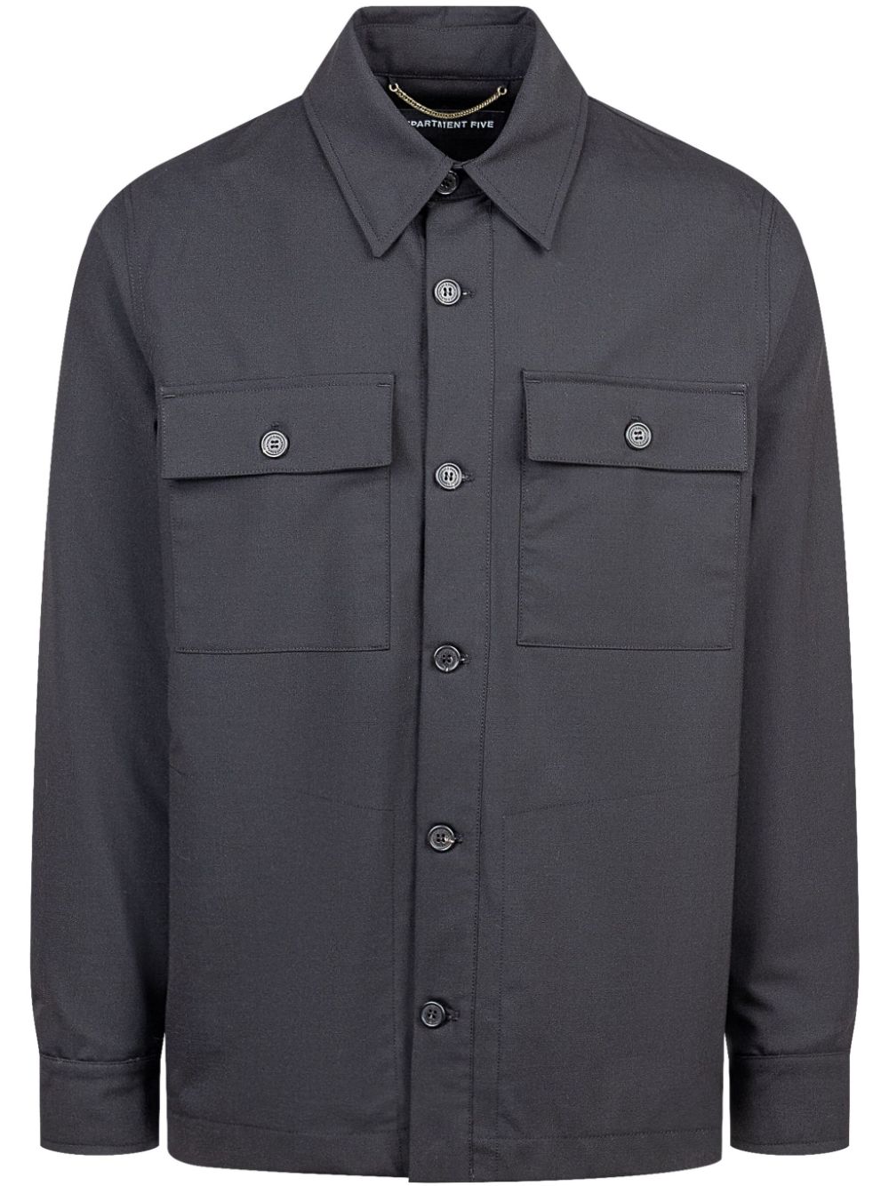 Department 5 Pike shirt jacket - Black von Department 5