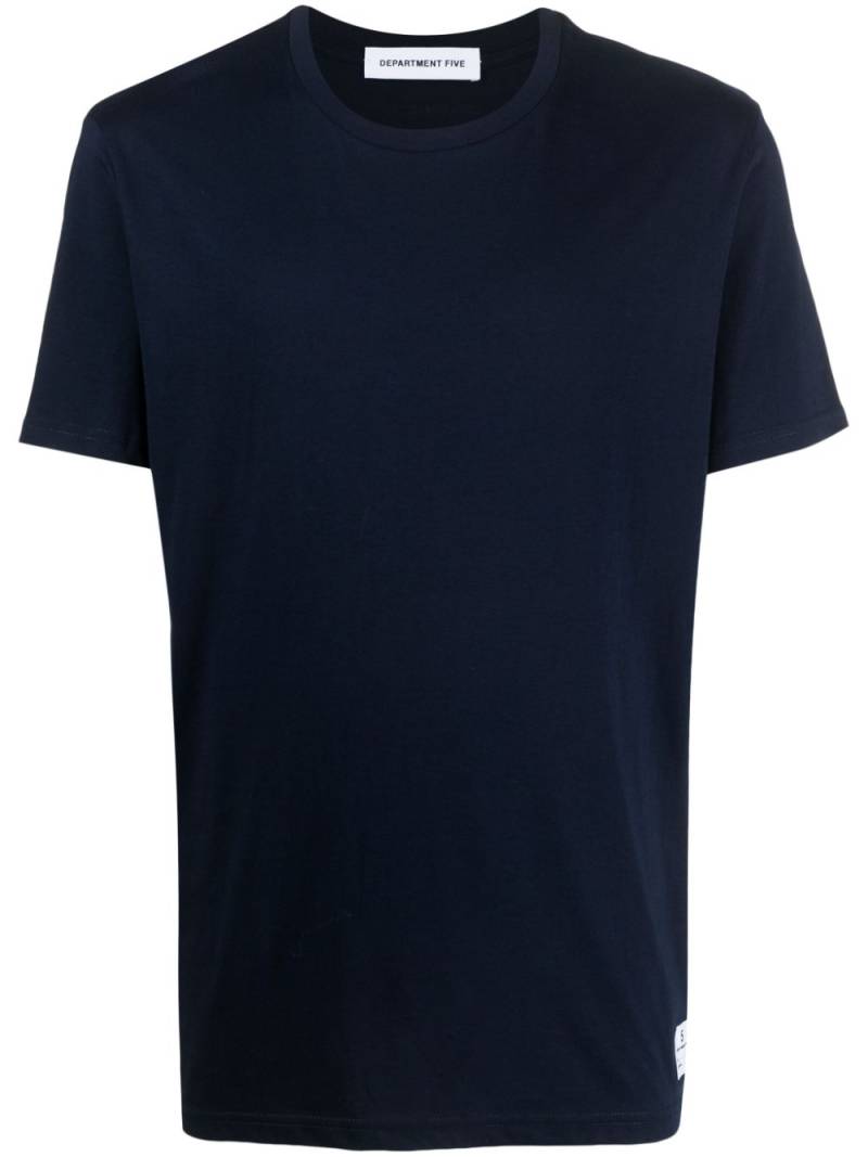 Department 5 crew-neck cotton T-shirt - Blue von Department 5