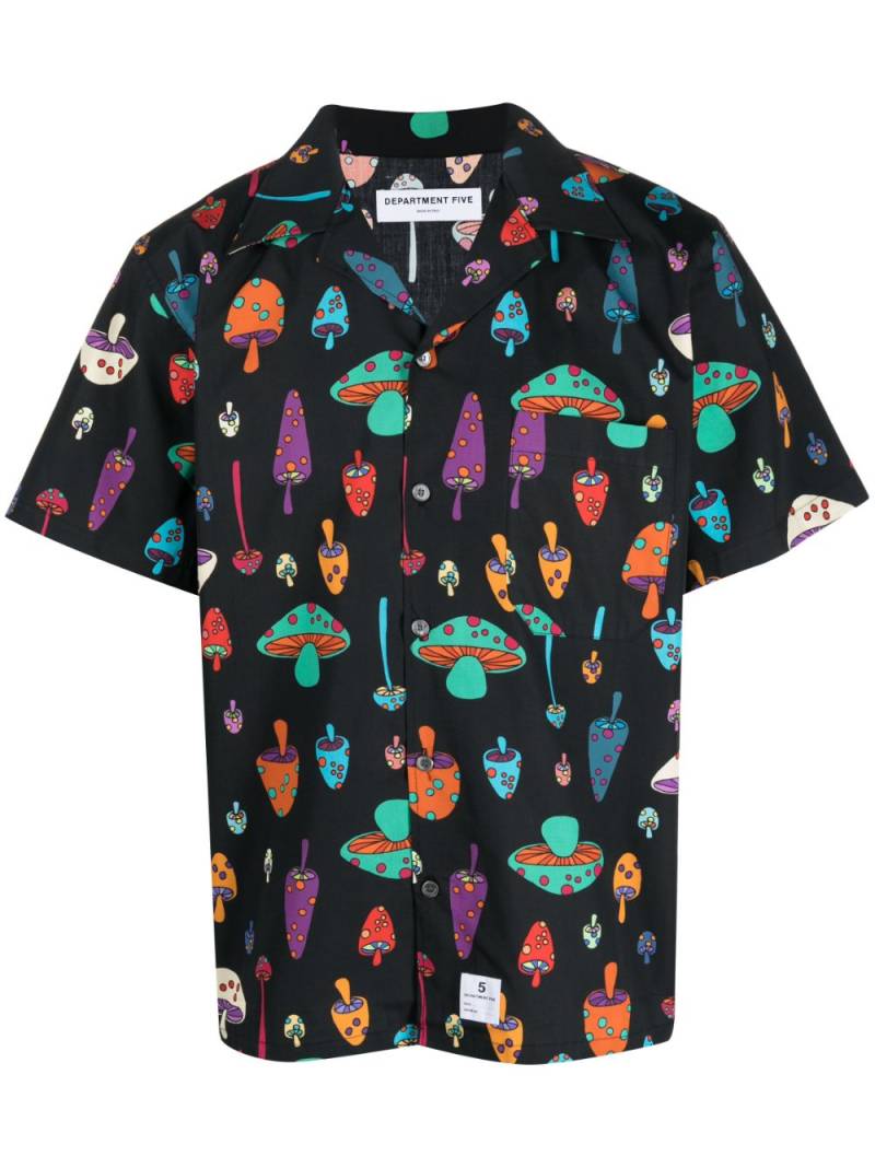 Department 5 graphic-print cotton shirt - Black von Department 5