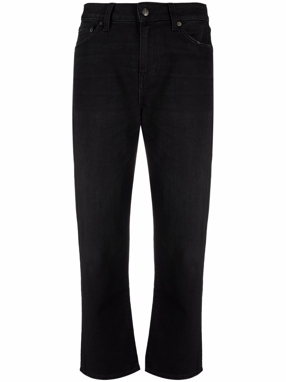 Department 5 logo-patch cropped trousers - Black von Department 5