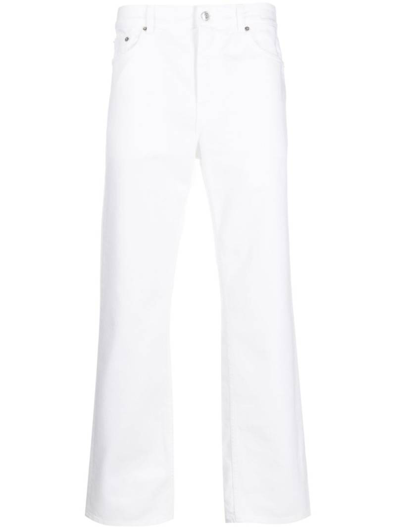 Department 5 logo-patch flared cotton jeans - White von Department 5