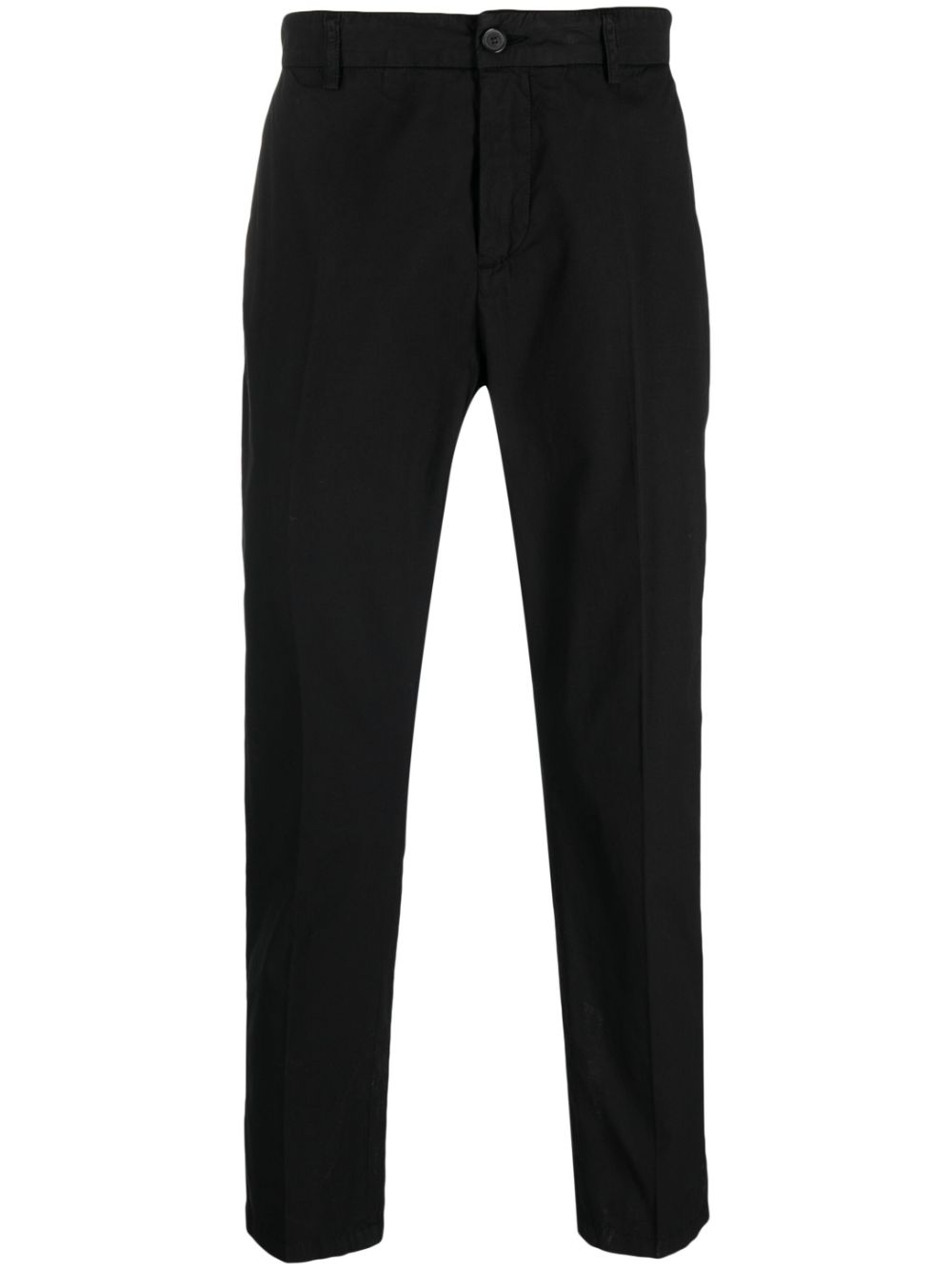 Department 5 logo-patch straight-leg trousers - Black von Department 5