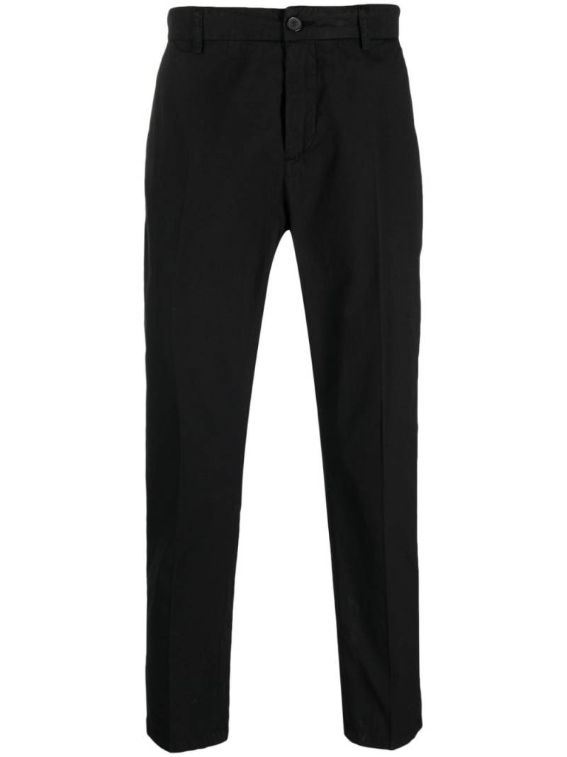 Department 5 logo-patch straight-leg trousers - Black von Department 5