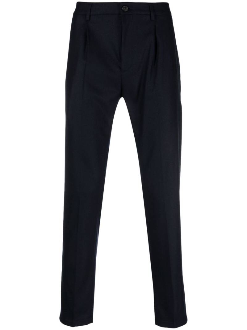 Department 5 logo-patch tapered-leg trousers - Blue von Department 5