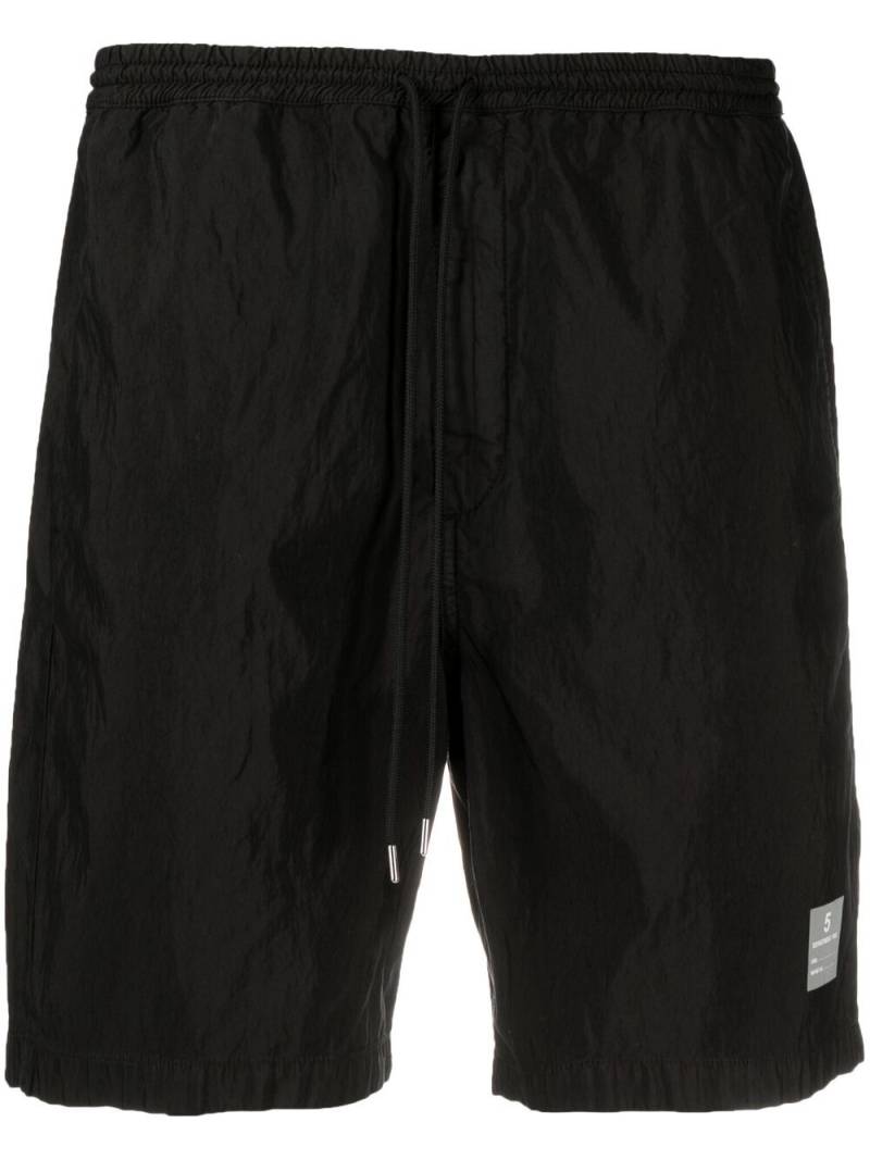 Department 5 logo-patch track shorts - Black von Department 5