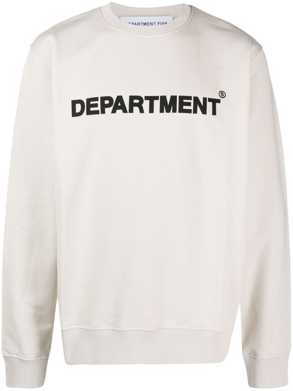 Department 5 logo-print cotton sweatshirt - Neutrals von Department 5