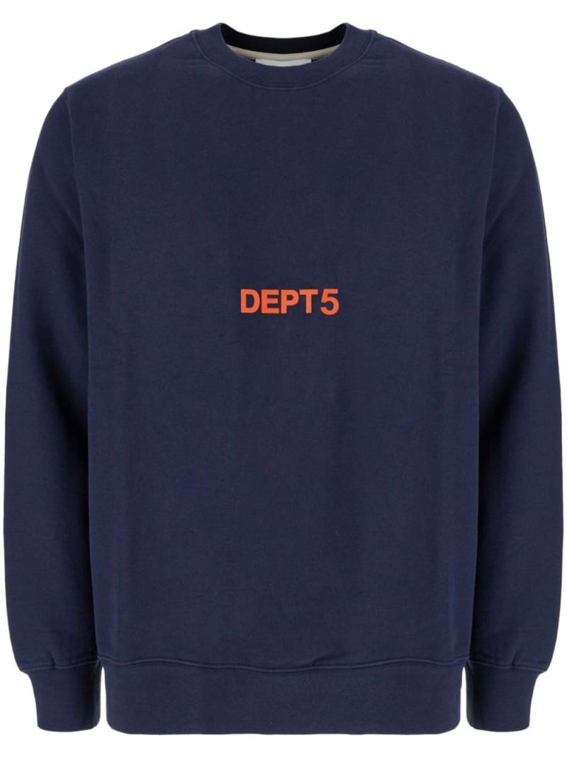 Department 5 logo-print sweatshirt - Blue von Department 5