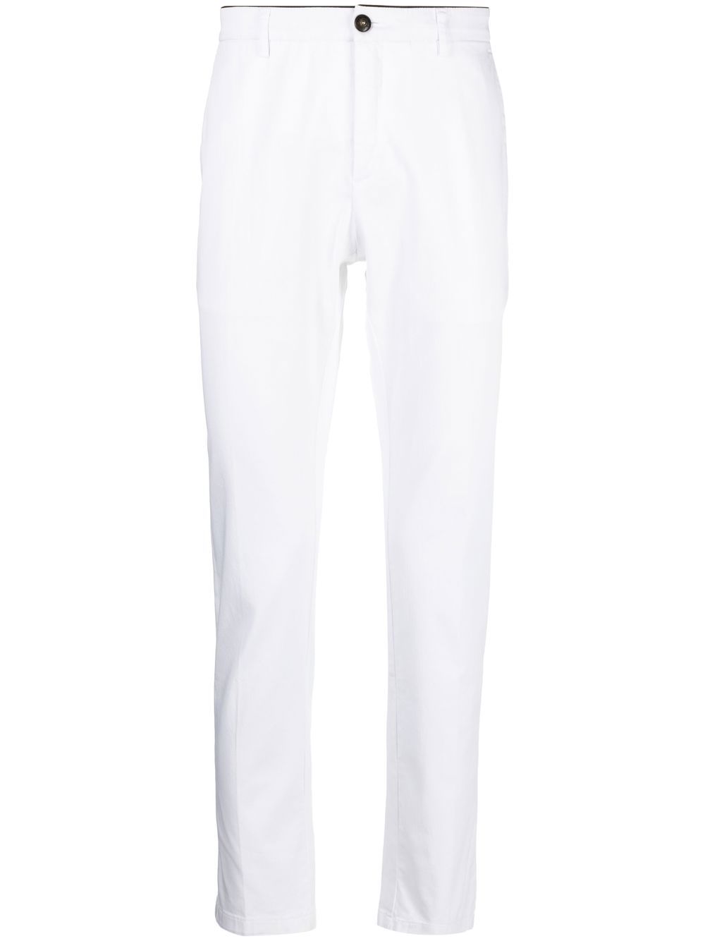 Department 5 slim-cut cotton-blend trousers - White von Department 5