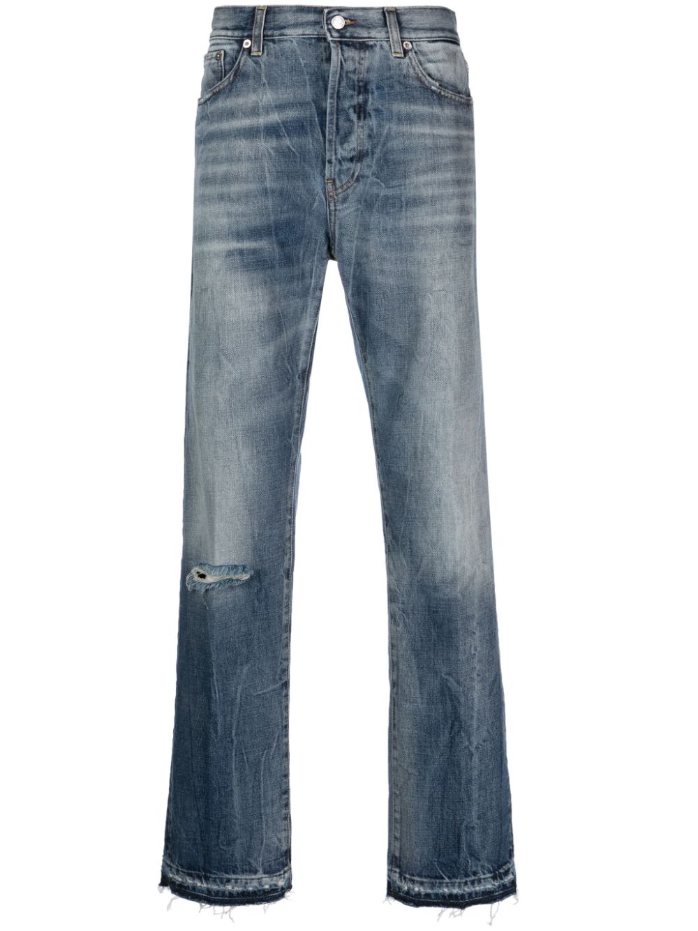 Department 5 stonewashed straight-leg trousers - Blue von Department 5