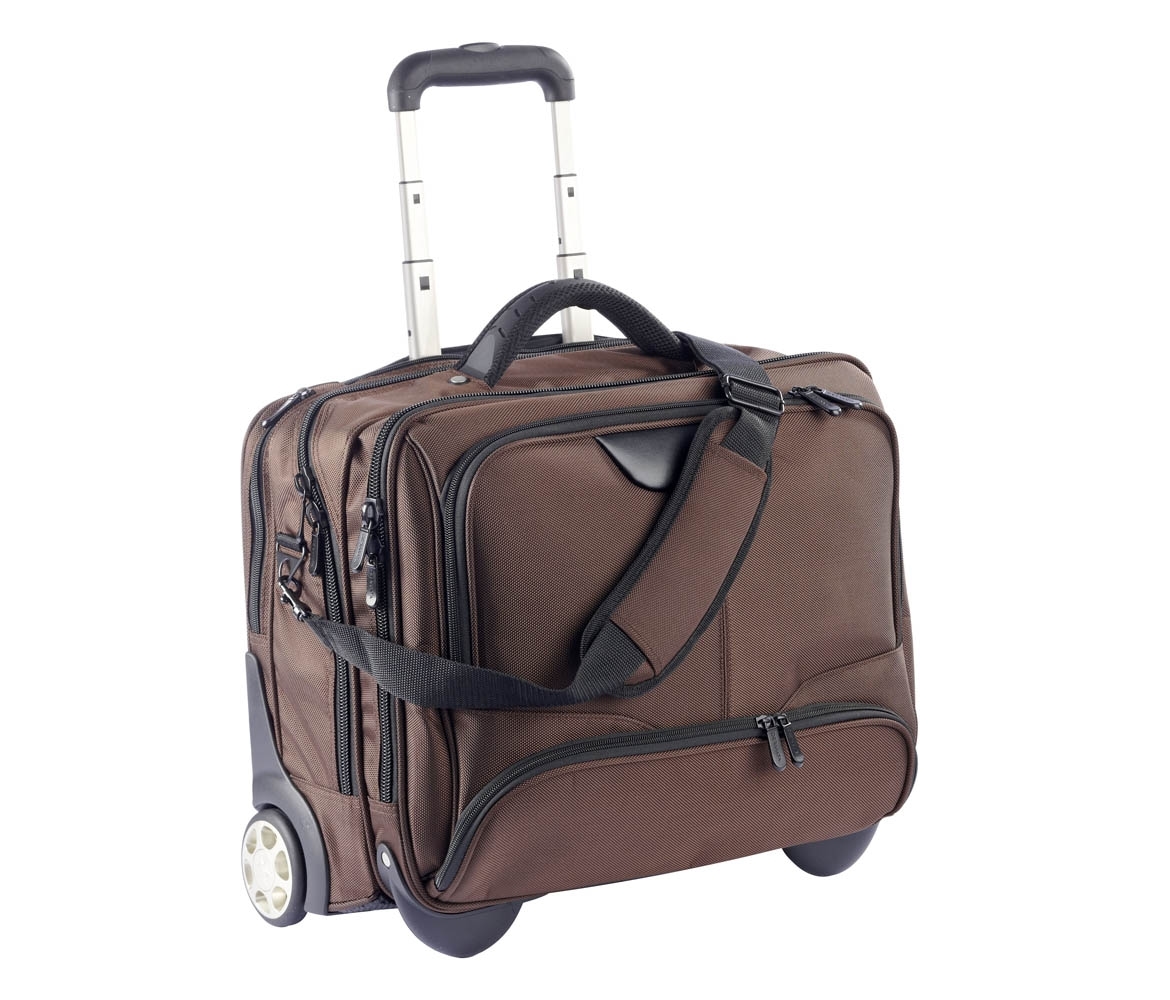 Business Trolley 44cm aus Nylon in Braun von Dermata Lederwaren