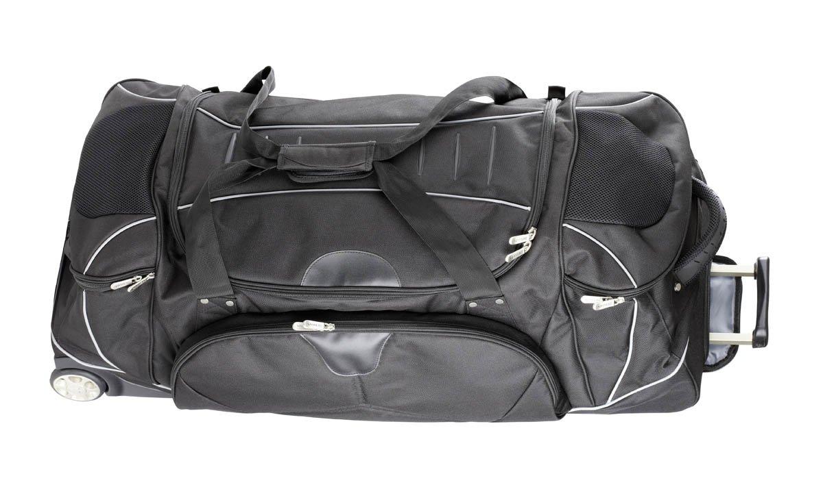 Dermata Lederwaren - Trolley Reisetasche 88cm aus Nylon, One Size, Schwarz von Dermata Lederwaren