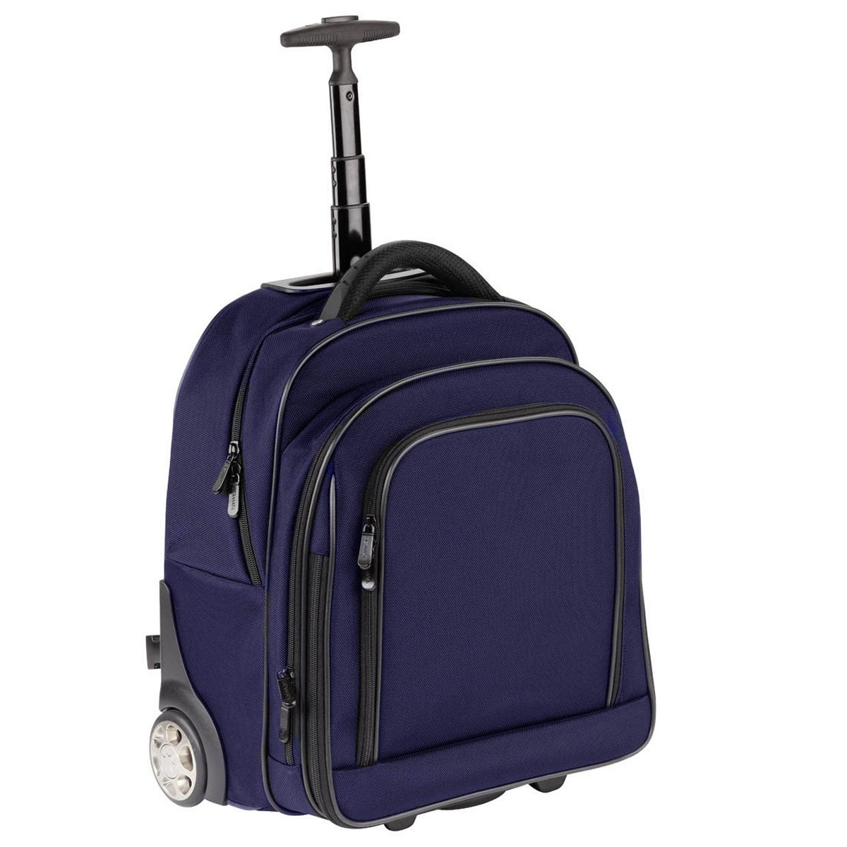 Trolley Rucksack 47,5cm aus Nylon in Blau von Dermata Lederwaren