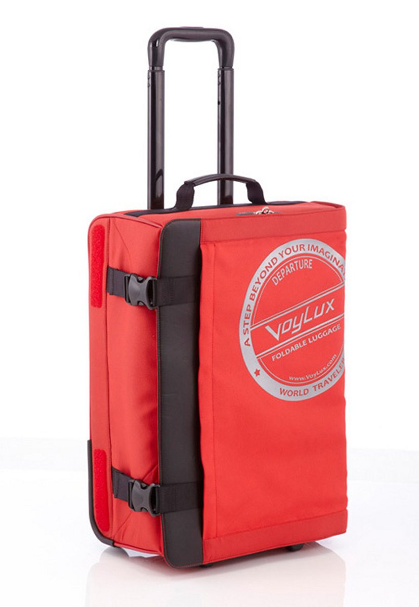 Voylux 2-Rollen Trolley 54 cm Rot von Dermata Lederwaren