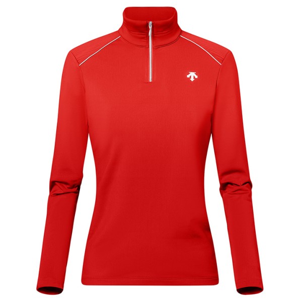 Descente - Women's GB31 T-Neck - Fleecepullover Gr 36 rot von Descente