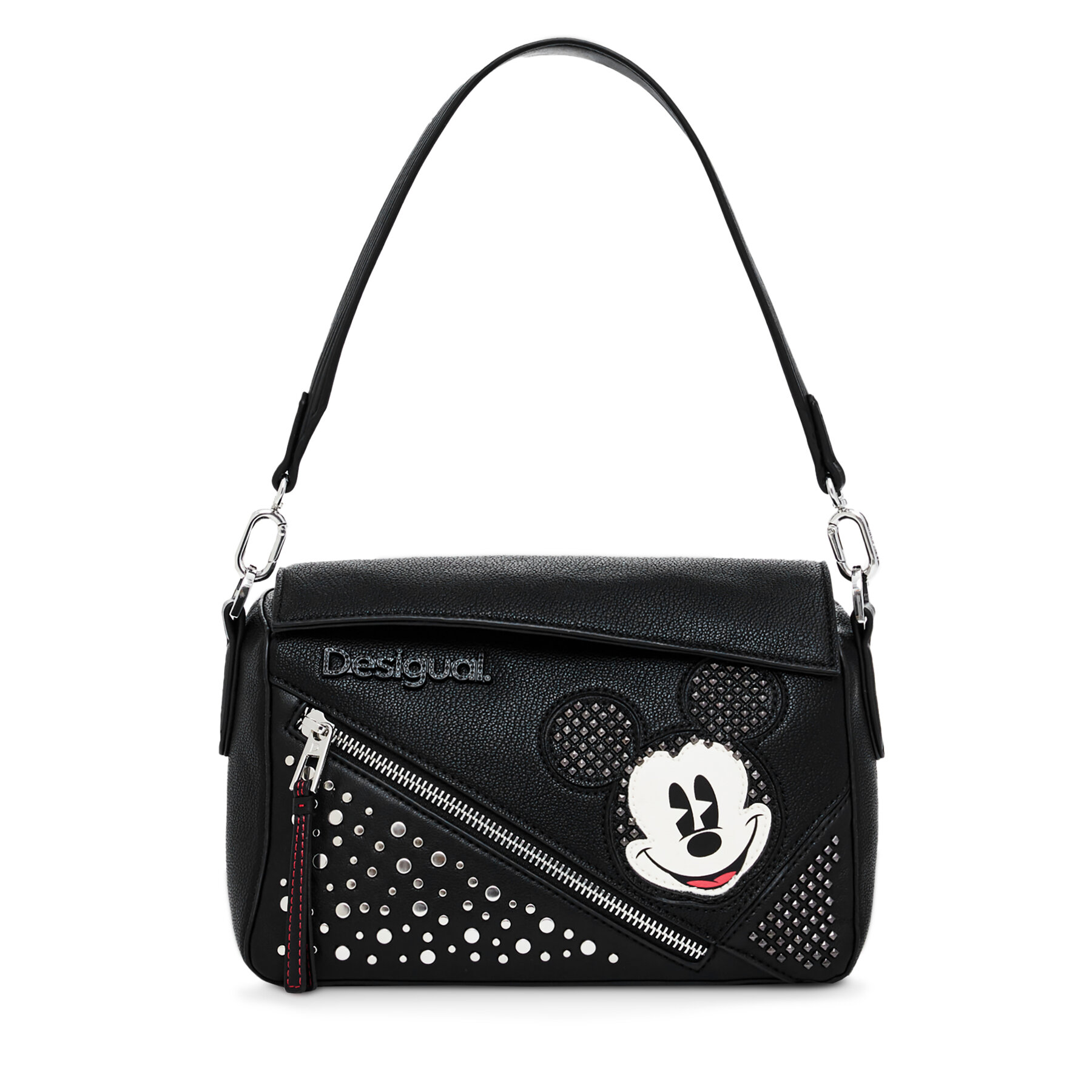 Handtasche Desigual Mickey Studstyle Phuk 24WAXP71 Schwarz von Desigual