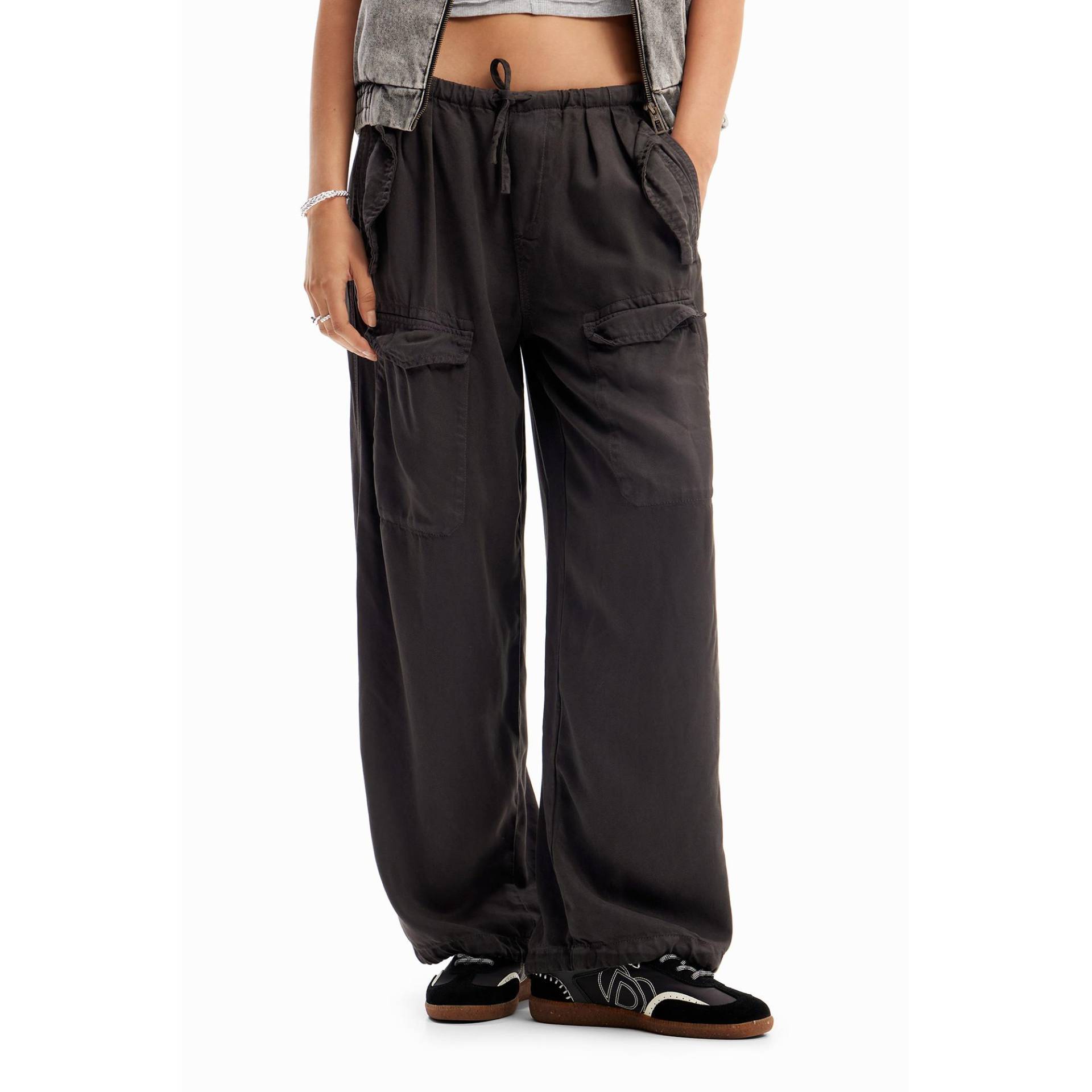 Hose Damen Grau L von Desigual