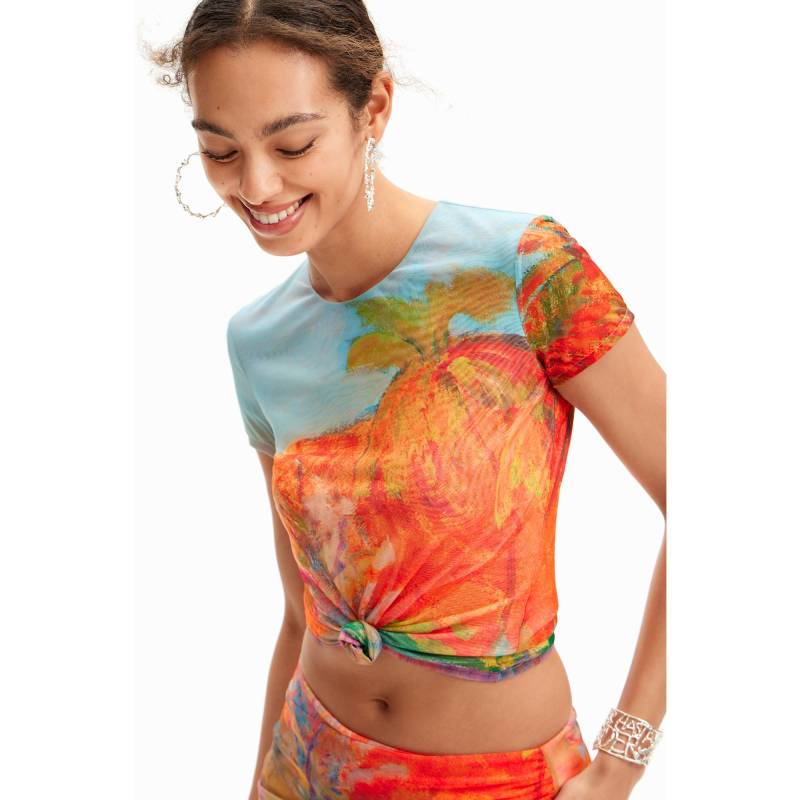 T-shirt Damen Multicolor L von Desigual