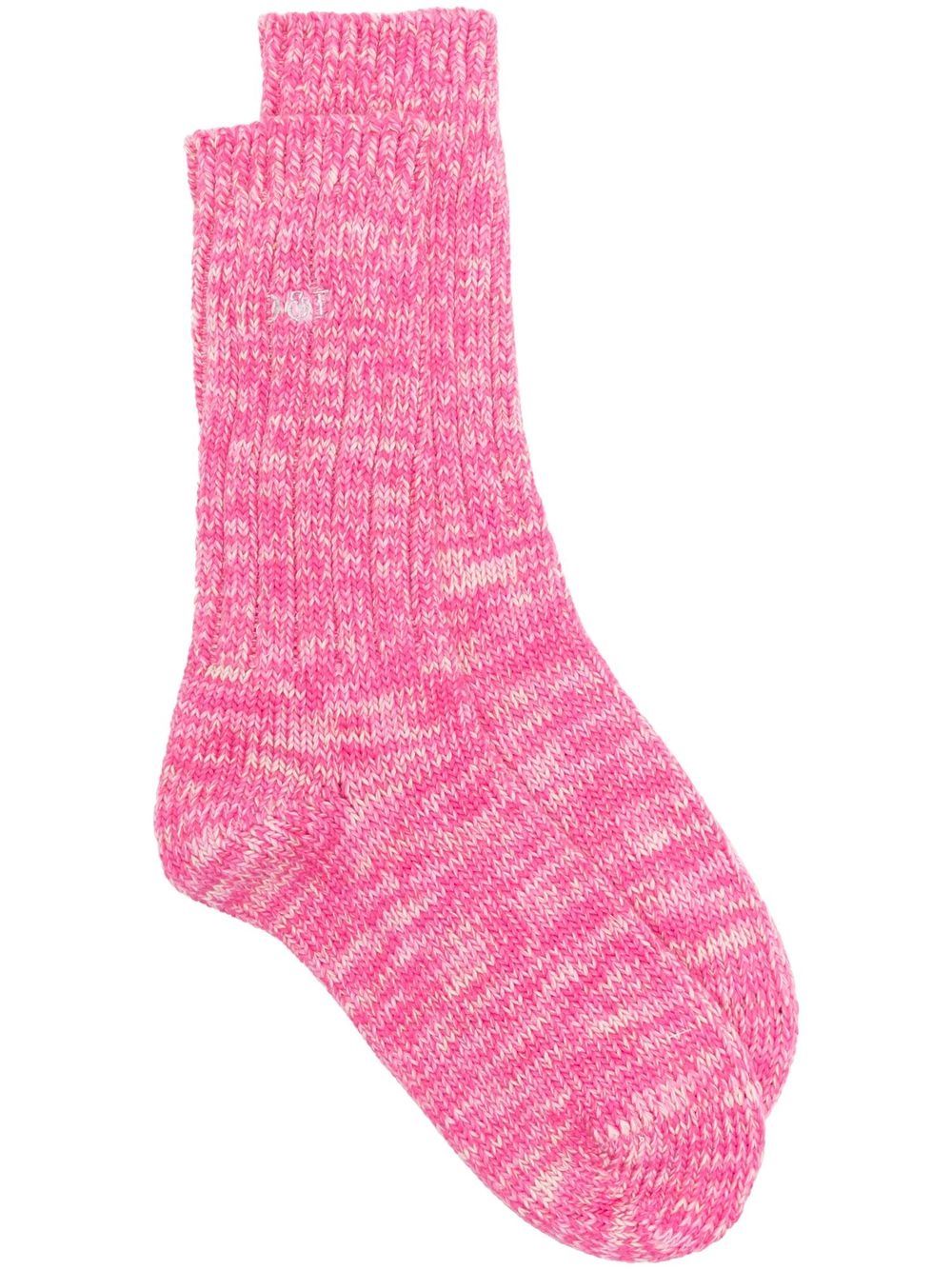 Desmond & Dempsey logo-embroidered calf-length socks - Pink von Desmond & Dempsey