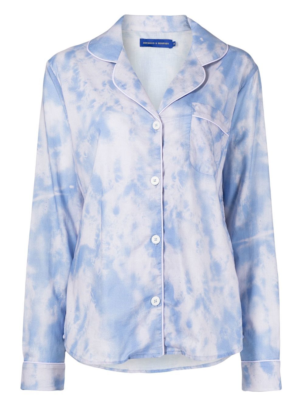 Desmond & Dempsey tie-dye print pajama set - Blue von Desmond & Dempsey