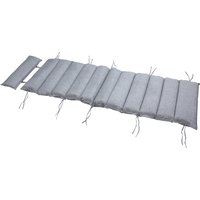 Auflage Schwungliege Grau meliert 177x58x7cm von Detex®