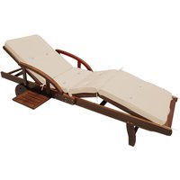 Auflage Sunlounger Creme 195x55x5cm von Detex®