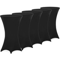 Stehtischhusse 5er-Set Schwarz Ø80 cm von Detex®