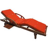 Auflage Sunlounger Orange 195x55x5cm von Detex®