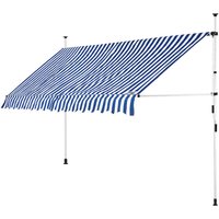 Klemmmarkise Blau/Weiß 200cm von Detex®