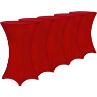 5x Stehtischhusse Ø60 cm bordeaux von Detex®