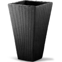 Blumentopf Anthrazit Polyrattan-Optik 70x40x40cm von Deuba®