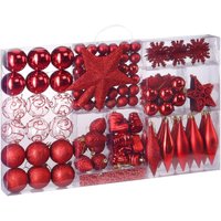 Weihnachtsbaumkugeln Rot 102-tlg von Deuba®