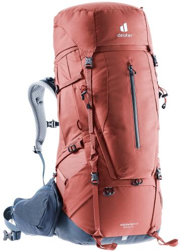 Deuter Aircontact X 60+15 SL Trekkinigrucksack Damen - redwood-ink von Deuter