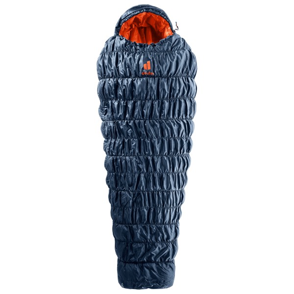 Deuter - Exosphere 0° - Kunstfaserschlafsack Gr 220 x 73-90 x 45-56 cm - Long blau/ paprika von Deuter