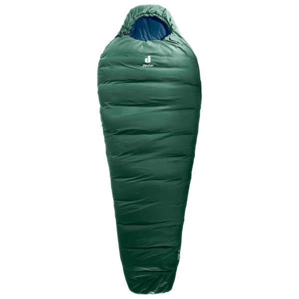 Deuter - Orbit 0° - Kunstfaserschlafsack Gr 208 x 74 x 47 cm - Regular ivy /blau von Deuter