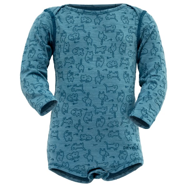 Devold - Baby's Duo Active Merino Body - Merinounterwäsche Gr 92 blau/türkis von Devold