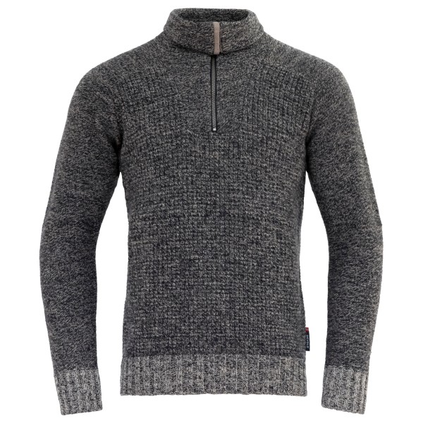 Devold - Bispen Wool Zip Neck - Wollpullover Gr L grau von Devold